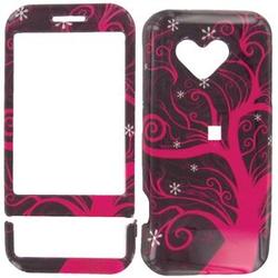 Wireless Emporium, Inc. Hot Pink Tree Snap-On Protector Case Faceplate for T-Mobile G1/Google Phone