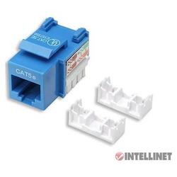 Intellinet Keystone Jack, Cat5E, Blue