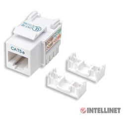 Intellinet Keystone Jack, Cat5E, White