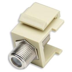 Intellinet Keystone Jack, F Connector, Ivory