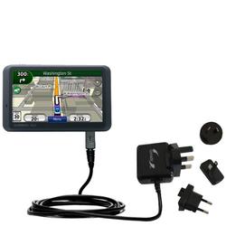 Gomadic International Wall / AC Charger for the Garmin Nuvi 765T - Brand w/ TipExchange Technology