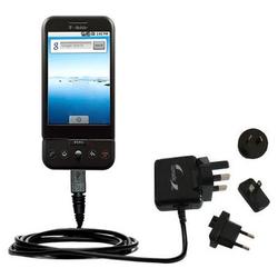 Gomadic International Wall / AC Charger for the HTC Dream - Brand w/ TipExchange Technology