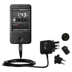 Gomadic International Wall / AC Charger for the HTC P3470 - Brand w/ TipExchange Technology