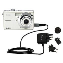Gomadic International Wall / AC Charger for the Kodak M883 - Brand w/ TipExchange Technology