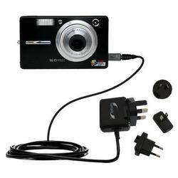 Gomadic International Wall / AC Charger for the Kodak V550 - Brand w/ TipExchange Technology