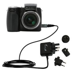 Gomadic International Wall / AC Charger for the Kodak Z7590 - Brand w/ TipExchange Technology