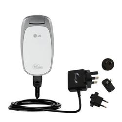 Gomadic International Wall / AC Charger for the LG Aloha - Brand w/ TipExchange Technology