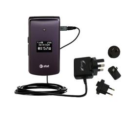 Gomadic International Wall / AC Charger for the LG CU515 - Brand w/ TipExchange Technology