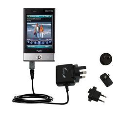 Gomadic International Wall / AC Charger for the Mio Technology P560 - Brand w/ TipExchange Technolog