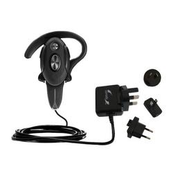Gomadic International Wall / AC Charger for the Motorola H721 - Brand w/ TipExchange Technology