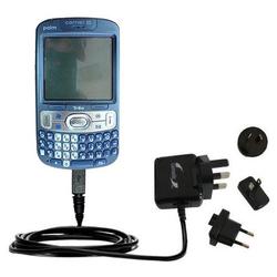 Gomadic International Wall / AC Charger for the PalmOne Treo 800 - Brand w/ TipExchange Technology