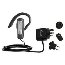 Gomadic International Wall / AC Charger for the Plantronics Explorer 220 - Brand w/ TipExchange Tech