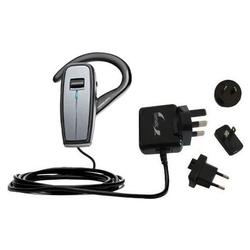 Gomadic International Wall / AC Charger for the Plantronics Explorer 370 - Brand w/ TipExchange Tech