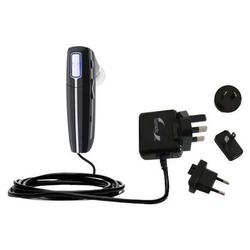 Gomadic International Wall / AC Charger for the Plantronics Voyager 855 - Brand w/ TipExchange Techn