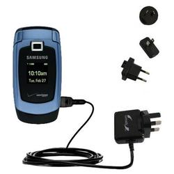 Gomadic International Wall / AC Charger for the Samsung Cricket - Brand w/ TipExchange Technology