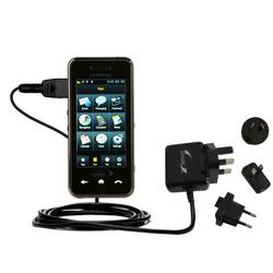 Gomadic International Wall / AC Charger for the Samsung Instinct - Brand w/ TipExchange Technology