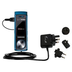 Gomadic International Wall / AC Charger for the Samsung Juke - Brand w/ TipExchange Technology