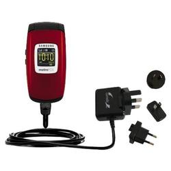 Gomadic International Wall / AC Charger for the Samsung SGH-A736 - Brand w/ TipExchange Technology