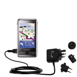 Gomadic International Wall / AC Charger for the Samsung SGH-i900 - Brand w/ TipExchange Technology