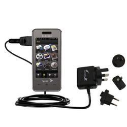 Gomadic International Wall / AC Charger for the Samsung SPH-M800 - Brand w/ TipExchange Technology