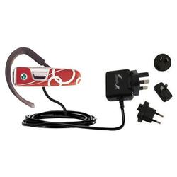 Gomadic International Wall / AC Charger for the Sony Ericsson HBH-PV712 - Brand w/ TipExchange Techn