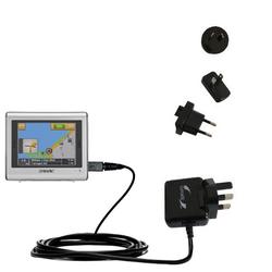 Gomadic International Wall / AC Charger for the Sony Nav-U NV-U70 - Brand w/ TipExchange Technology