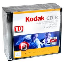 KODAK 10 PACK CD-R 52X IN JEWEL CASE NIC