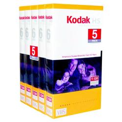 KODAK T120 STANDARD GRADE VHS 5PK NIC