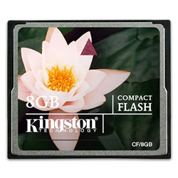 KINGSTON TECHNOLOGY FLASH Kingston 8GB CompactFlash Card