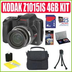 KODAK Kodak Easyshare Z1015 IS 10MP Digital Camera + 4GB Accessory Kit