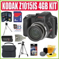 KODAK Kodak Easyshare Z1015 IS 10MP Digital Camera + 4GB Deluxe Accessory Kit