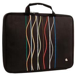 Krusell 71123 Radical Slim Laptop Case (fits 15.4 Laptops Stripe Style Black)