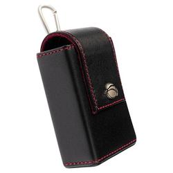 Krusell Polaris Camera Case - Top Loading - 3.94 x 2.36 x 1.06 - Leather - Black, Red