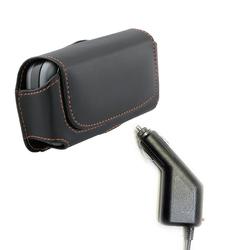 Eforcity LEATHER CASE / Car Automobile CHARGER FOR HTC TYTN II 8925 AT&T TILT