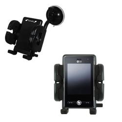 Gomadic LG MS25 Flexible Car Windshield Holder - Brand