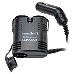 Lenmar Power Port SPP03 3-Port Auto Power Adapter - For Multiple Device - 12V DC