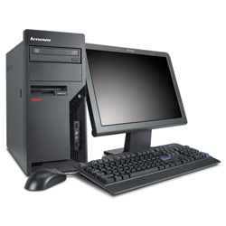 LENOVO, INC. Lenovo ThinkCentre M57p Desktop Intel Core 2 Duo E6550 2.33GHz, 2GB, 160GB, DVD Writer (DVD-ROM), Windows Vista Business