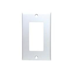 Leviton 1 Socket Residential Grade Decora-Style Faceplate - 1-Gang - White