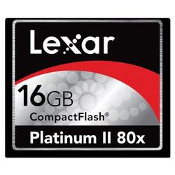 LEXAR MEDIA INC Lexar Media 16GB Platinum II CompactFlash Card - 80x - 16 GB