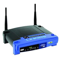 LINKSYS GROUP INC. Linksys WRT54G Wireless-G Broadband Router - 1 x 10/100Base-TX WAN, 4 x 10/100Base-TX LAN - IEEE 802.11b/g (WRT54G3GV2-ST)