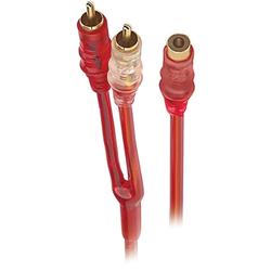Metra METRA Raptor Red Hot Series RCA Y-cable - 1 x RCA - 2 x RCA - 6 - Red