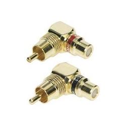 Metra METRA Right Angle RCA Plug to RCA Jack - RCA Male to RCA Female