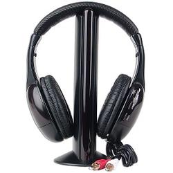 Genica MH2001 5-in-1 Hi-Fi S-XBS Wireless Headphones w/FM Radio