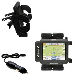 Gomadic Magellan Roadmate 1212 Auto Vent Holder with Car Charger - Uses TipExchange