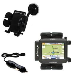 Gomadic Magellan Roadmate 1212 Flexible Auto Windshield Holder with Car Charger - Uses TipExchange