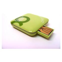 Cyanics Magic Swing Alpha Micro SD and T Flash Card Reader (Apple Green)