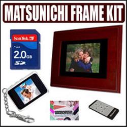 Matsunichi PF-800M 8-inch Digital Picture Frame With Remote Control + Accessory Outfit