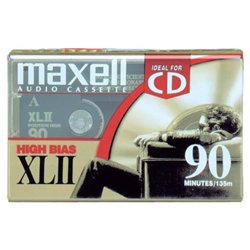 Maxell XL II Type II Audio Cassette - 1 x 90Minute - High Bias (139410)