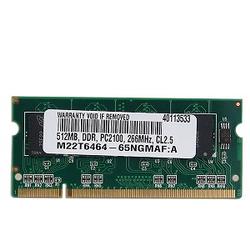 MICRON TECHNOLOGY Micron 512MB DDR RAM PC2100 200-Pin Laptop SODIMM