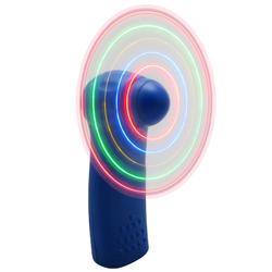 Eforcity Mini Portable LED Techno Fan, Blue - by Eforcity